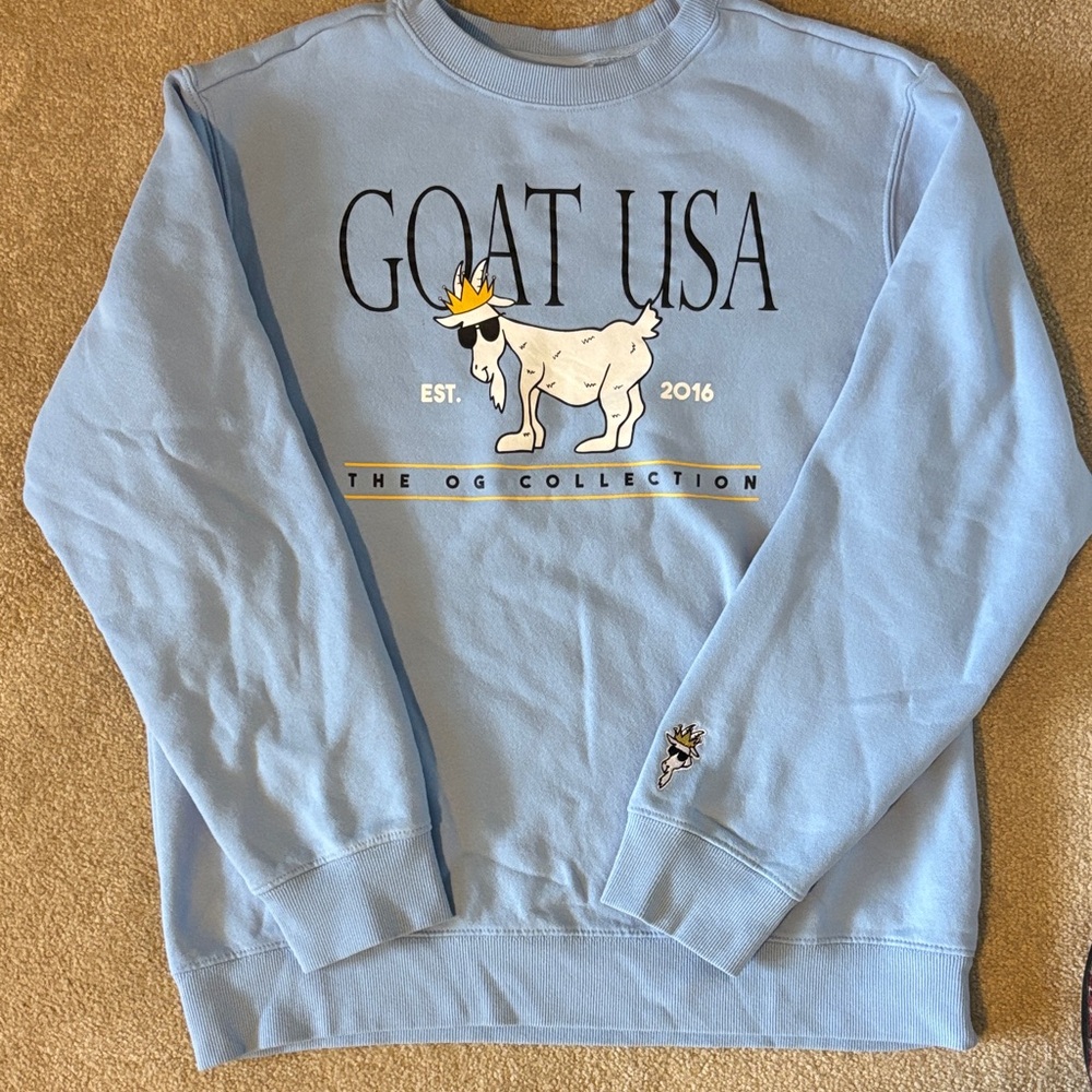 GOAT USA Light Blue Crewneck Sweater